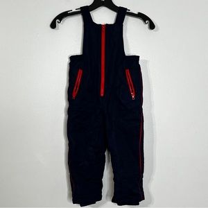 Gymboree Boy’s One Piece Fleece Lined Ski Bibs Snow Pants Snowsuit Size 2T
